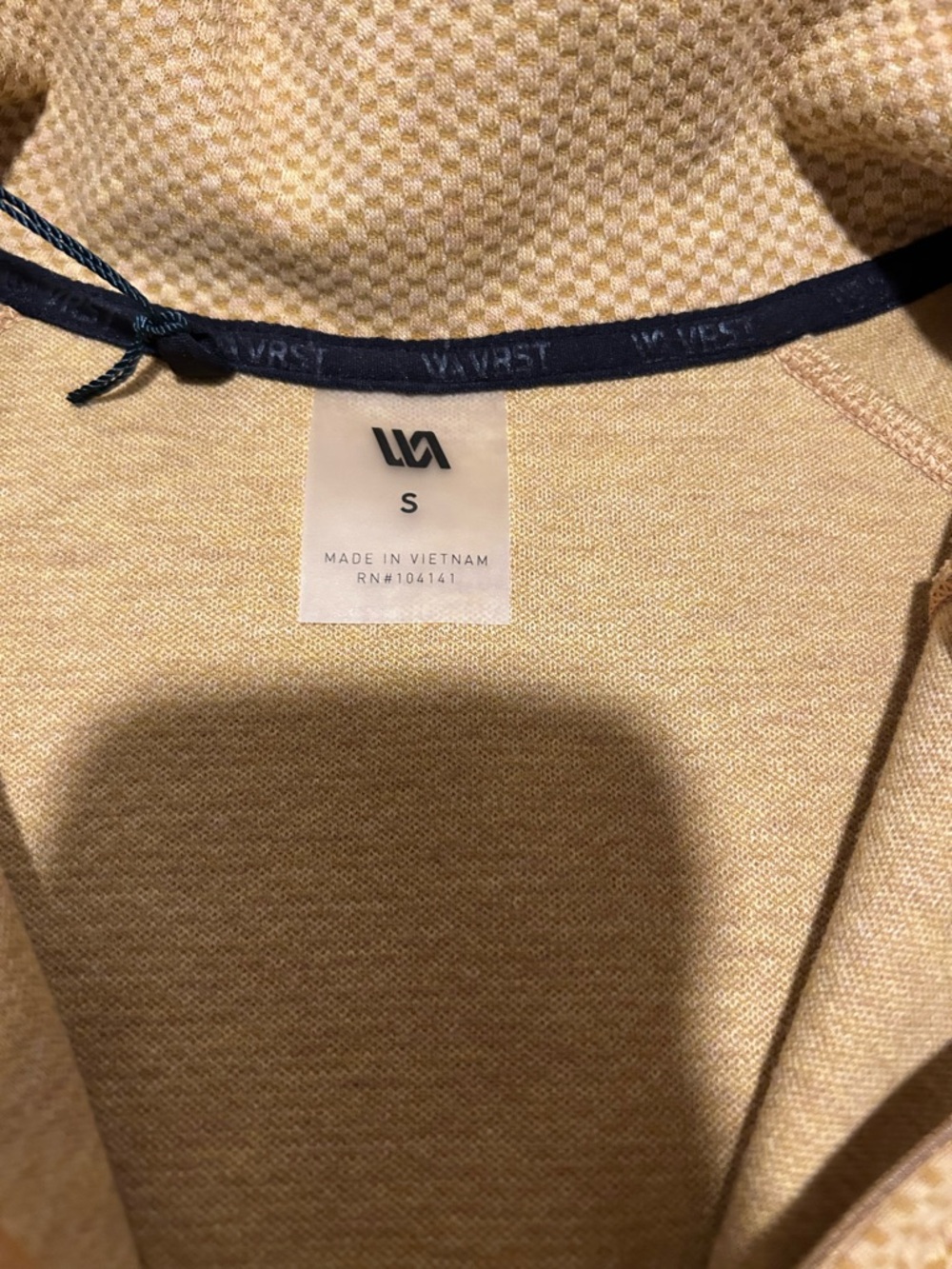 VRST Recharge 1/4 Zip Pullover Mens Small Neutral Color Athletic Top NWT - Picture 3 of 7